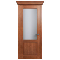 Новгородская дверь, модель 521 ПО Сатинато белое, анегри