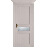 Новгородская дверь, модель 534 Стекло Грань, дуб белый