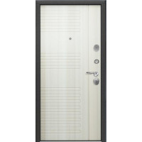 Дверь входная Торекс Sigma Color, темно-серый муар SP-7B / рисунок D7 Белый перламутр