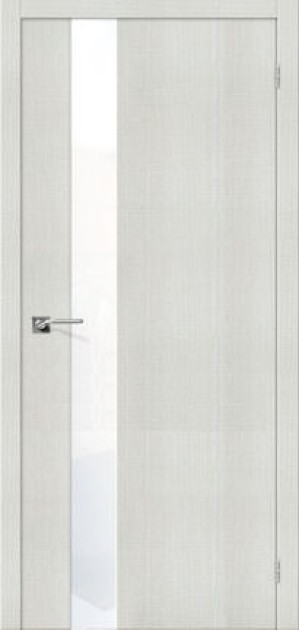 Дверь Экошпон Porta-51 WW, Lacobel белый White Waltz, Bianco Crosscut