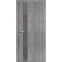 Дверь Экошпон Porta-51, ПО Smoke, Grey Crosscut