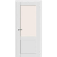 Дверь Порта-2, ПО Сатинато, ПВХ, белый