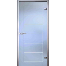 По производителю,Стеклянная дверь Капитолина, матовое бесцветное стекло с гравировкой
