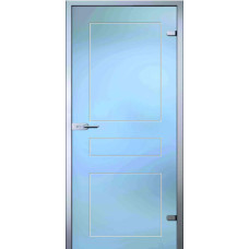 По производителю,Стеклянная дверь Кира, матовое бесцветное стекло с гравировкой