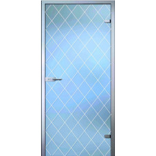 По производителю,Стеклянная дверь Клеопатра, матовое бесцветное стекло с гравировкой