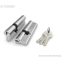 Цилиндровый механизм Fuaro 100 CA 105 mm (30 10 65) CP хром 3 кл.