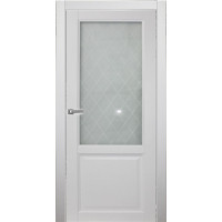 Дверь межкомнатная Bella Classic ДО английская решетка, Ecoshpon, Белая эмаль