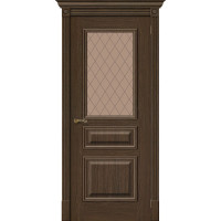 Белорусские двери Вуд Классик-15.1 ПО Bronze Сrystal, Golden Oak