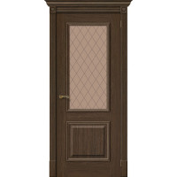 Белорусские двери Вуд Классик-13 ПО Bronze Сrystal, Golden Oak