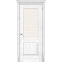 Дверь межкомнатная Классико 13 White Сrystal, Silver Ash