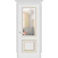 Дверь межкомнатная Классико 33G-27 Сатинато белое, Virgin