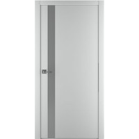 Межкомнатная дверь ART Lite А2 ALU Мателак Silver Grey Кромка алюминиевая ДГ, эмаль, светло-серый