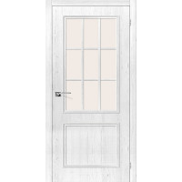 Дверь Финиш Флек Симпл-13, ПО сатинато белое Magic Fog, 3D Shabby Chic
