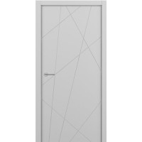 Межкомнатная дверь ART Lite Chaos ДГ, эмаль, светло-серый
