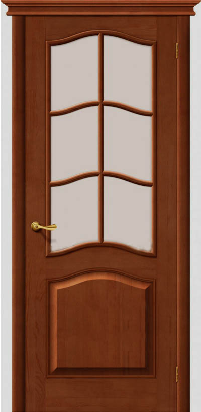 Белорусские двери M 7, ПО СТ-Сатинато, светлый лак, массив сосны