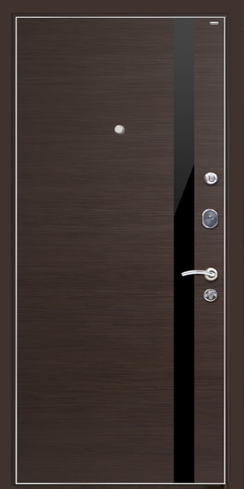 Утепленная входная дверь Титан Мск Тop M-6, венге / венге кроскут