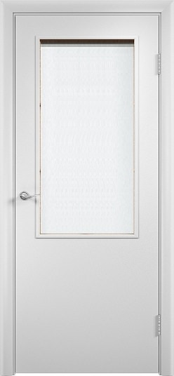 Финская дверь Olovi, окрашенная с четвертью, остекленная ст-56, белая