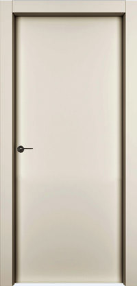 Дверь межкомнатная, Модель 1001К, Кремовая эмаль