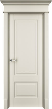 Дверь межкомнатная, Оксфорд-2 ДГ, Белая эмаль