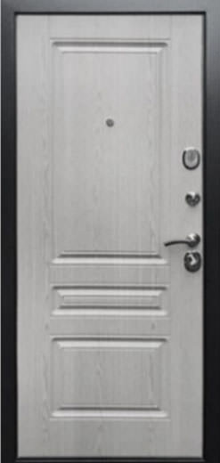 Входная металлическая дверь, Бетон 1501, Бетон темный/ Сандал светлый