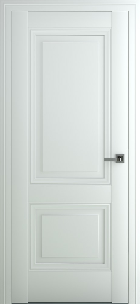 Межкомнатная дверь Венеция В3 ДГ, Экошпон, матовый белый