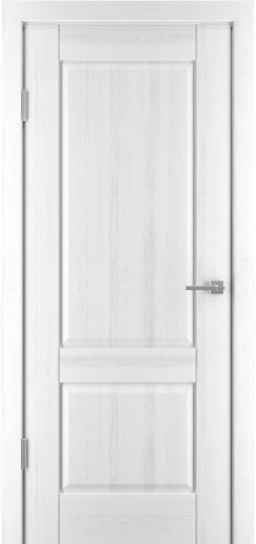 Белорусская дверь шпонированная Баден 2 ДГ, эмаль белая Ral 9003