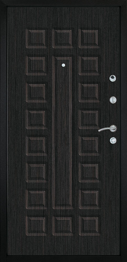 Входная дверь Титан Мск «Квадро», Медный антик / Венге