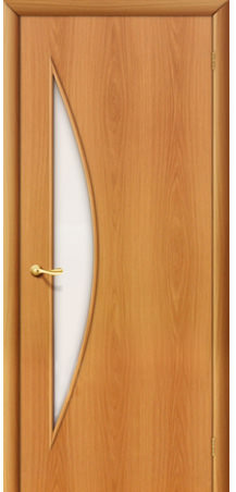 Дверь Ламинированная модель 5 С сатинат, миланский орех