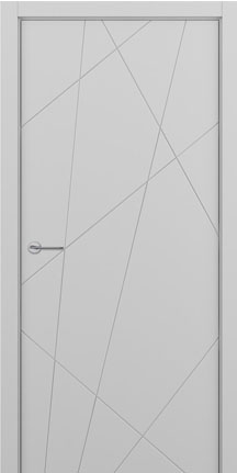 Межкомнатная дверь ART Lite Chaos ДГ, эмаль, светло-серый