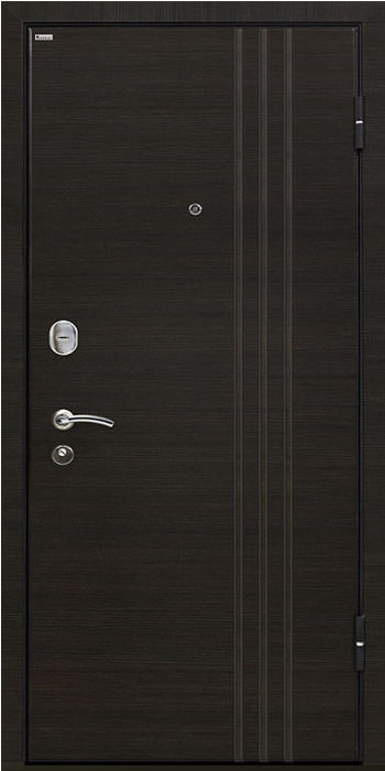 Утепленная входная дверь Титан Мск Тop M-15, Эко-венге / Венге кроскут зеркало