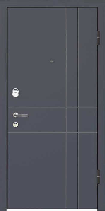 Утепленная входная дверь Титан Мск Тop M-16, VINORIT Антрацит / Магнолия перламутровый лак