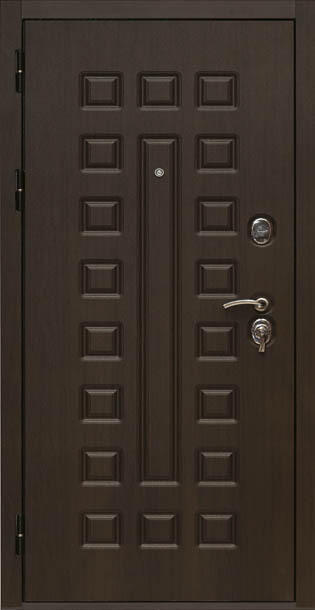Входная металлическая дверь, Р-Сенат, Венге / Беленый дуб
