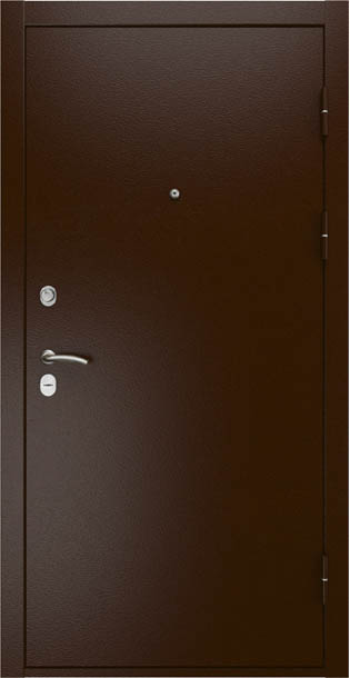 Дверь Титан Мск - Lux-3 A, Медный антик/ Эмаль 16 мм. панель L-1, белый