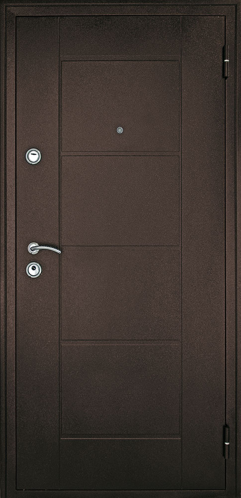 Входная дверь Титан Мск «Квадро», Медный антик / Венге